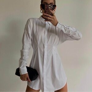 Classic White Long Sleeve Dress